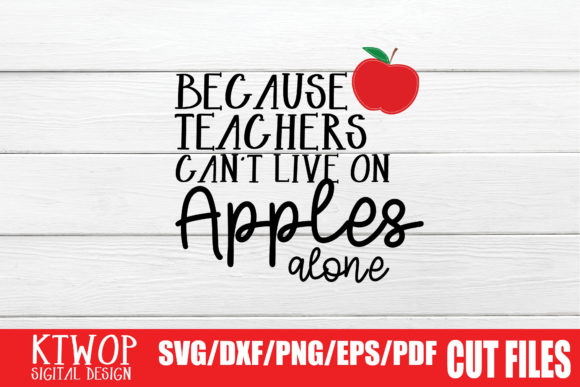 Because Teachers Quote Embroidery Design Review