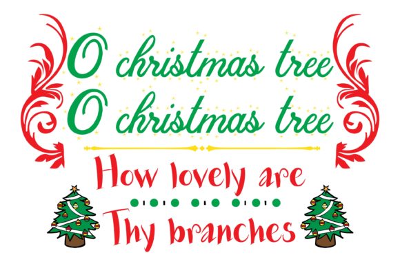 O Christmas Tree Quote for Embroidery Projects