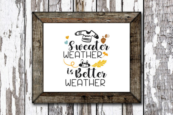 Sweater Weather Autumn Quote for Real Embroidery Projects